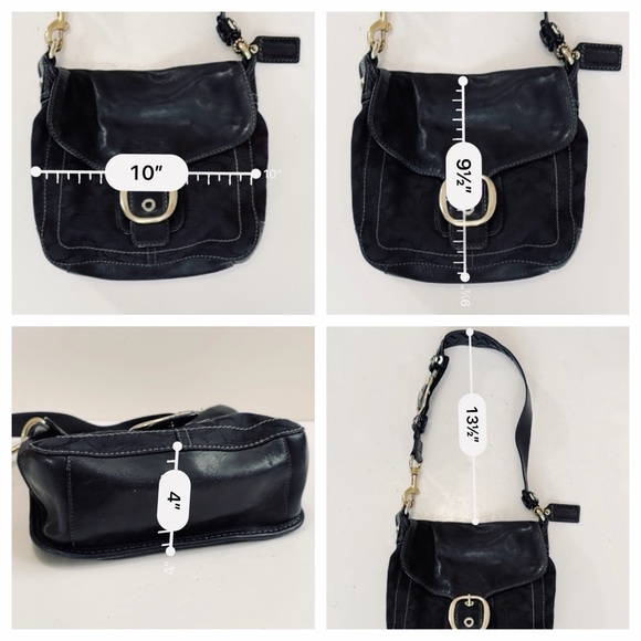 🐝 Coach Signature Bleecker Bag Black
F0794-11434 and Wallet Braided Leather - Picture 5 of 16